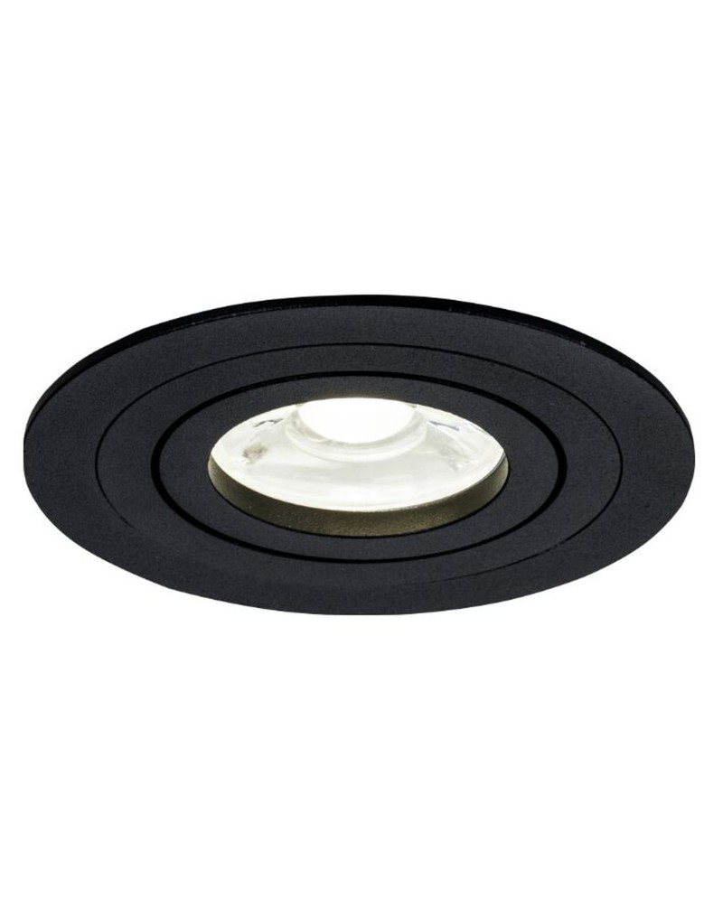 BASICO GU10 * EMPOTRABLE REDONDO NEGRO